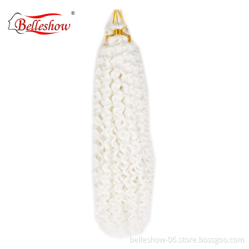 Hot sell 14inch wholesale curly crochet braid hair water wave freetress crochet braid hairir